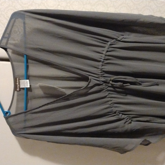 beautiful olive long Tommy Bahama Beach Swim Suit Cover up Large NWT new - Picture 2 of 5
